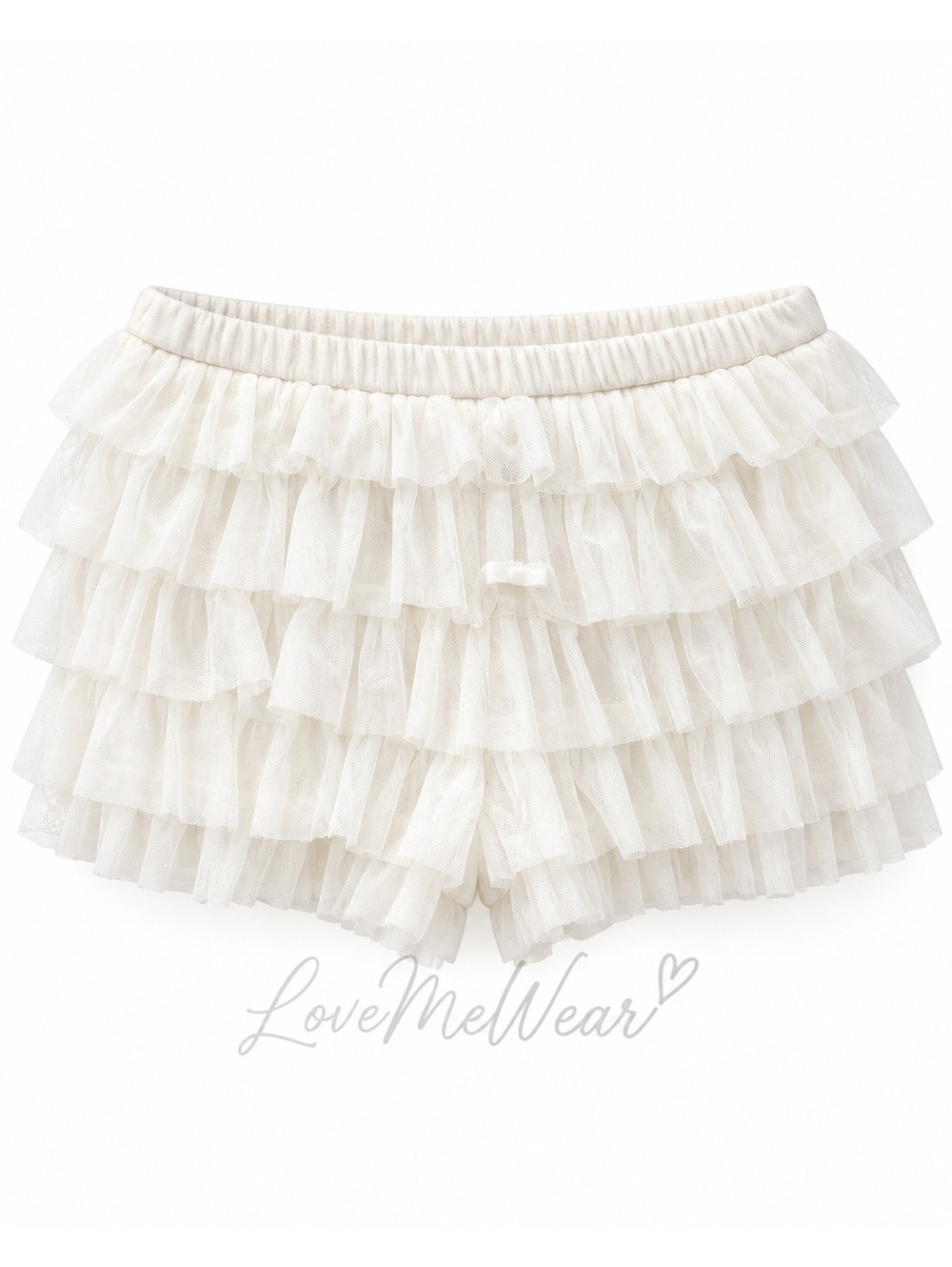 Wild Fable White Ruffle Tulle Short Skort for Women, Size XS